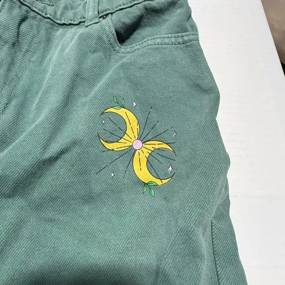 PacSun‎ Kids Green Celestial Graphic Jogger Jeans Size 12